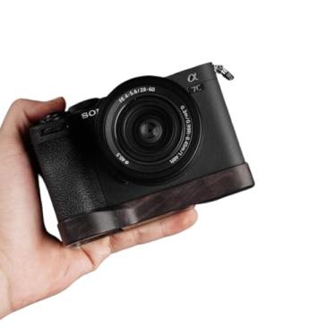 Imagem de Protetor de base de placa de base para câmera de madeira totalmente de madeira feito à mão para A7CII A7CR A7C II R