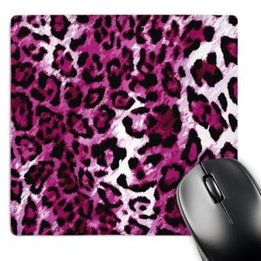 Imagem de 3dRose Mouse pad com estampa de animal divertida para qualquer festa com estampa de leopardo, rosa-choque (mp_26423_1)