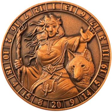 Imagem de Goliath Coins - d20 Female Druid Dice Coin