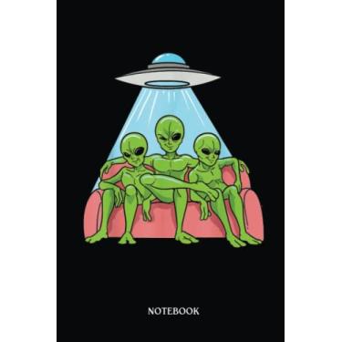 Imagem de Alien Notebook: Alien Homies | Alien Journal, Lined Journal Ufo, Ufo Journal, Lined Journal Alien, Size 6 X 9", 120 Pages.