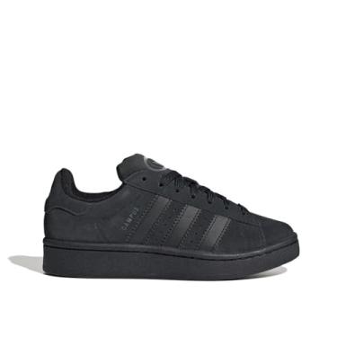 Imagem de adidas Campus 00 Tênis infantil grande, preto/preto/branco-nuvem, tamanho 4, Core Black/Core Black/Cloud White, 17