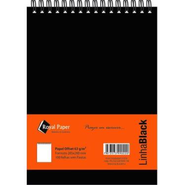 Imagem de Caderno Tipo Bloco Sem Pauta 205x280mm 63grs 100fls - Linha Black - Ro