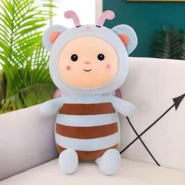 Imagem de Pelúcia de Abelhinha Fofa com Fantasia Diversas Cores - Toy King, Azul