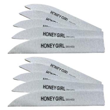Imagem de 10 Lixas Honey Girl Faca Facão Para Unha Gel 280/400