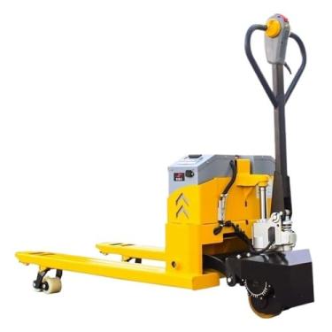 Imagem de Paleteira Porta-paletes elétrico alimentado por bateria de lítio, porta-paletes clássico com capacidade de 4.400 libras para armazém, supermercado, etc. Palete Jack(68.5cm)