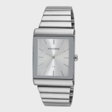 Imagem de Relogio Mondaine Feminino 32337L0Mvne2 Retangular Prateado