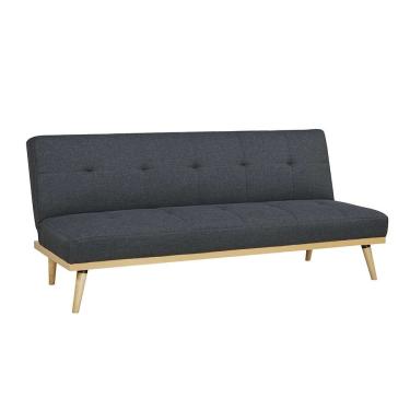 Imagem de Sofá-Cama 3 Lugares Casal Celestial Cinza Escuro