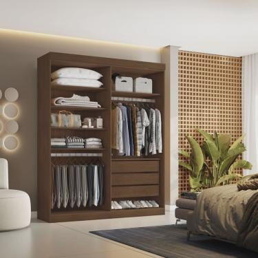 Imagem de Closet Casal sem Portas 3 Gavetas Caribe