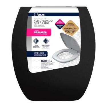 Imagem de Assento Tampa de Vaso Almofadado Quadrado Atlas Primula Sabatini Antur