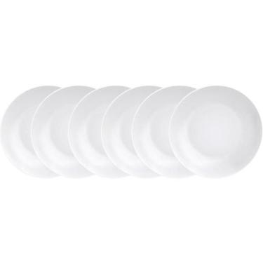 Imagem de Jogo De Pratos Fundos Tramontina Porcelana Leonora 21Cm 6 Pç