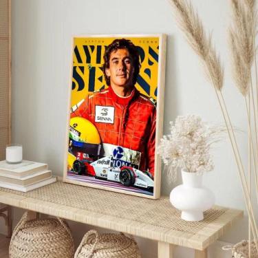 Imagem de Ayrton Senna Classic Vintage HD Qualidade Retro Wall Art Posters Para 