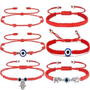 Imagem de Colar de olho turco, pulseira para casais Lucky Ojo Protection Blue Glass Turco Evil Eye Bracelet Necklace for Women Men Girls BFF Friendship Jewelry, Metal, Sem Pedra Preciosa