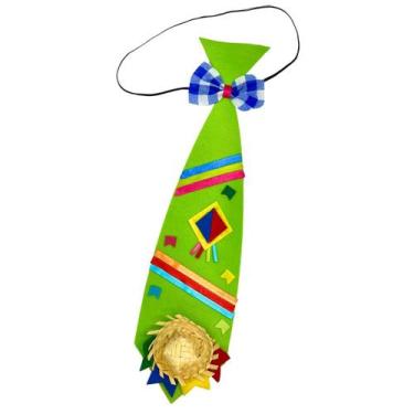 Imagem de Gravata Festa Junina Infantil Caipira VERDE - Quadrilha - QUIMERA KIDS