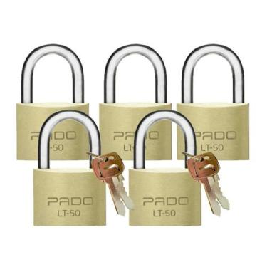 Imagem de Kit 5nd Cadeado De Latão Lt 50 50mm Pado