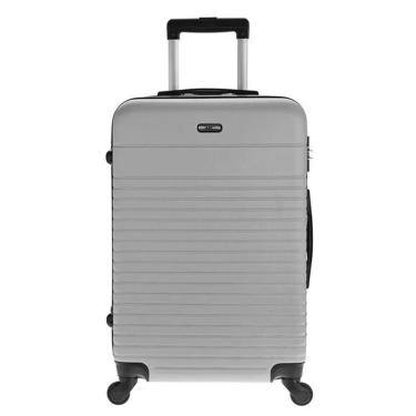 Imagem de Mala Grande De Viagem 4 Rodas Arc Tonin Gaia Prata
