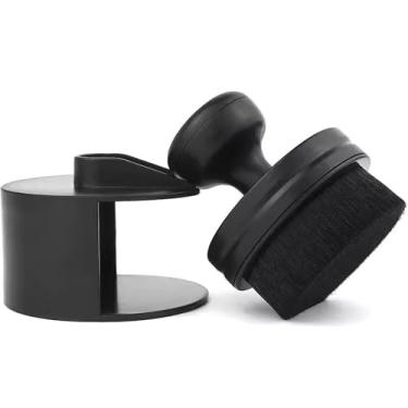 Imagem de Escova de limpeza de disco de vinil com estojo de suporte, antiestático, macio, limpador de poeira, removedor de manchas e resíduos