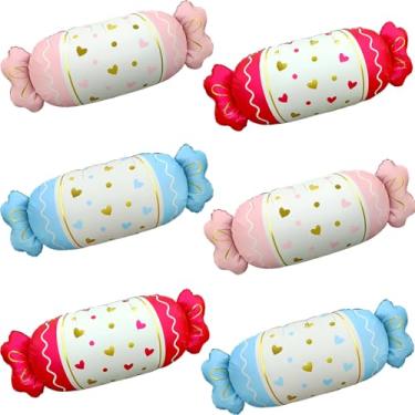 Imagem de 6 Pcs Sweet Candy Balloons Cute 34 Inch Party Decorations Foil Balloons For Birthday Baby Shower Candyland Theme Party Decoration Supplies