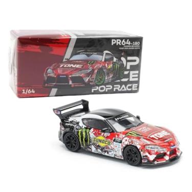 Imagem de 1:64 Diecast Model Car Compatible with Pandem Toyota GR Supra D1 GP 2024 DAIGO Saito Limited Edition by Pop Race PR640180
