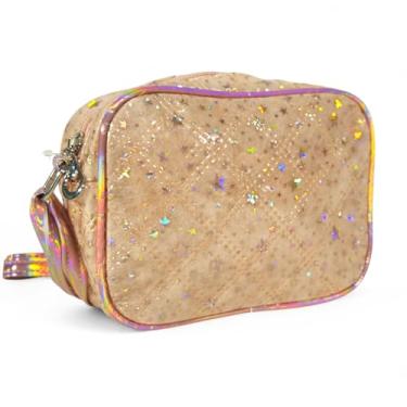 Imagem de Bolsinha Bolsa Infantil Menina Passeio Alça Transversal Regulável (Dourado)