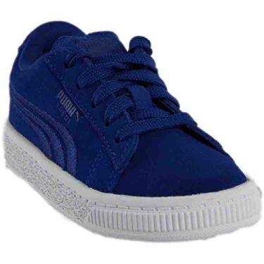 Imagem de PUMA Kids' Suede Classic Badge Inf Sneaker, True Blue, 6 M US Toddler