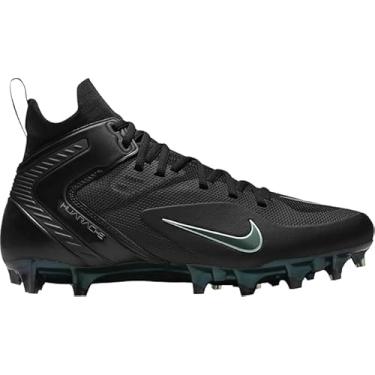 Imagem de Nike Alpha Huarache 8 Elite Chuteiras de Lacrosse Masculinas 'Preto Metálico Prata' (Cw4440-005) - Tamanho 10.5