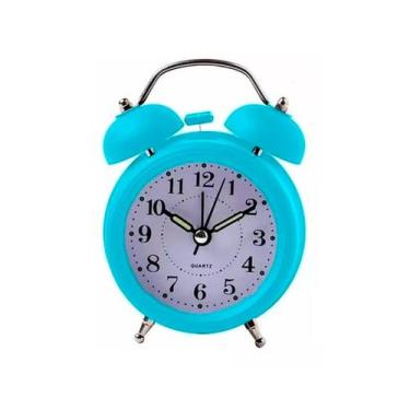 Imagem de Despertador de metal antigo Double Bell Celeste - Lightbek Official St