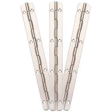 Imagem de 3 dobradiças criativas convenientes de aço inoxidável multiuso dobradiça de piano resistente para casa