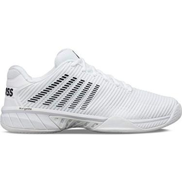 Imagem de K-Swiss Tênis masculino Hypercourt Express 2 HB, branco/preto, 41, Branco/preto, 9.5