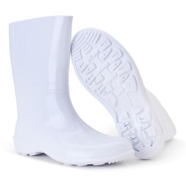 Imagem de Bota Chuva Impermeável Moto Motociclista Motoqueiro Com Ca (Branco, Normal, BR, Adulto, Numérico, 42)