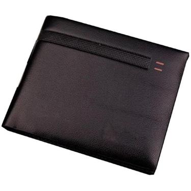 Imagem de Carteira Masculina Pequena De Couro Barata Documento Cartão-Masculino