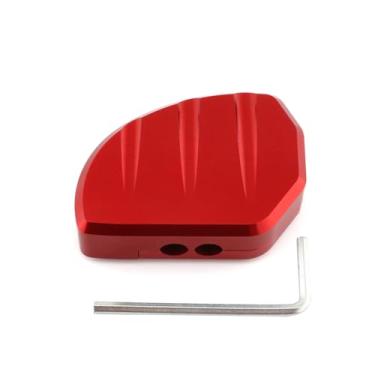 Imagem de FINMOKAL Placa de suporte lateral de extensão de suporte auxiliar de motocicleta compatível com Honda PCX-160 Pcx160 2025 (vermelho)
