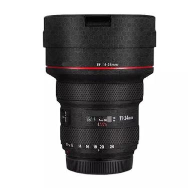 Imagem de EF 11-24 4 L II Adesivo de lente de câmera revestimento película protetora protetor corporal decalque skin para Canon EF 11-24 mm F4 L II (favo de mel preto)