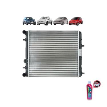 Imagem de Kit Radiador VW Gol GV E Fox 09 1.0 1.6 S/AR E Aditivo Radiador Radiex R1892 Rosa Pronto Uso