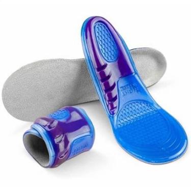 Imagem de Palmilha Ortopédica Anti Impacto Confortável em Gel Silicone 4Fitness-Unissex