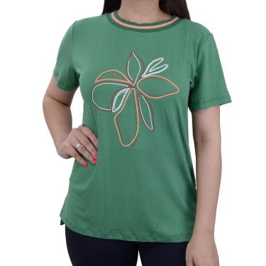 Imagem de Blusa Feminina Averzzy Estampada Verde - 6193-Feminino