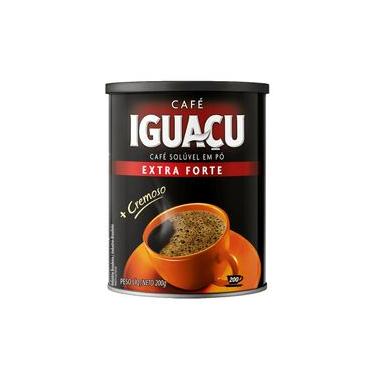 Imagem de Café Solúvel em Pó Extra Forte Iguaçu Lata 200g