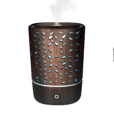 Imagem de Aromatizador e Umidificador para Óleos Essenciais, 125ml, USB 5V, com Luzes LED Coloridas, 25ml/h