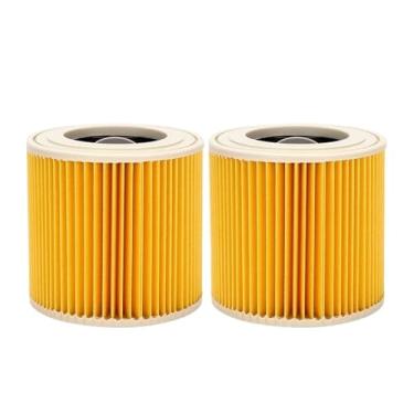 Imagem de Filtro de cartucho de substituição compatível com aspiradores de pó e água das séries Karcher WD, WD2, WD3, WD1, MV3 e MV2. Acessório para ferramentas de limpeza doméstica.(2 pcs)
