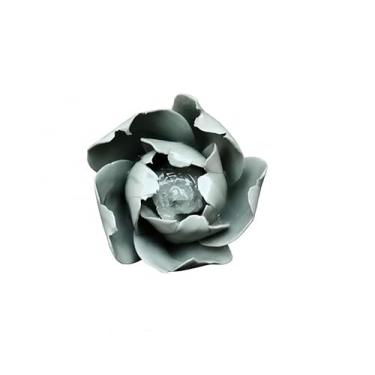 Imagem de AMERRY Botão de flor de peônia, decoração de parede de flor de cerâmica de 4 cm, escultura de parede de flor artificial, flores de cerâmica feitas à mão para casa, corredor, sala de estar, cozinha