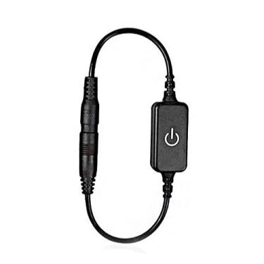 Imagem de Mingzhe Mini Led Dimmer Interruptor de Toque Led Tira Luz Controlador Brilho No Interruptor Aplicável para Várias Lâmpadas Monocromáticas (Preta)