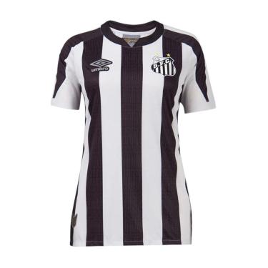 Imagem de Camiseta Umbro Santos Of. 2 2022 (Atleta) Feminino-Feminino