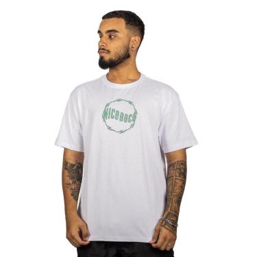 Imagem de Camiseta Nicoboco Flame Branco (Branco)-Masculino