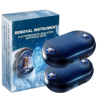 Imagem de Dispositivo de remoção de neve de carro eletromagnético anticongelante, novo instrumento anticongelante de interferência de carro portátil 2026, ferramenta eletromagnética de remoção de neve de carro