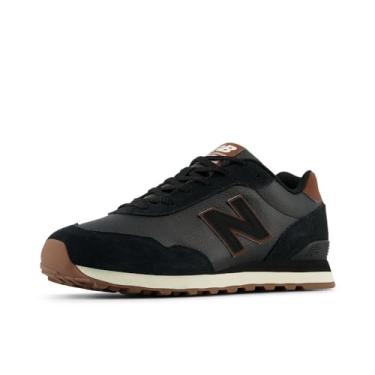 Imagem de New Balance Tênis masculino 515 V3, Preto/Marrom, 39
