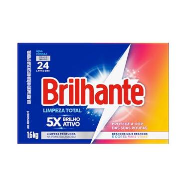 Imagem de Brilhante Sabão Em Pó Limpeza Total 1 6Kg