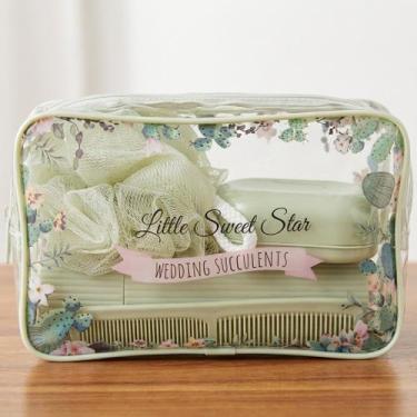 Imagem de Kit Viagem 5 Peças Higiene Pessoal Necessaire Esponja Porta Escova de 