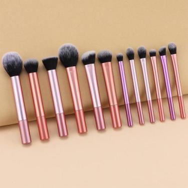 Imagem de Kit De Pincéis De Maquiagem 8/12/15 Peças Conjunto - Genérico, 12 Pinc