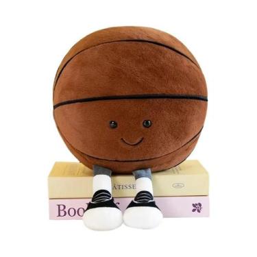 Imagem de Brinquedos De Pelúcia Esportivos Em Forma De Bola 8 Preta, Futebol, Ba