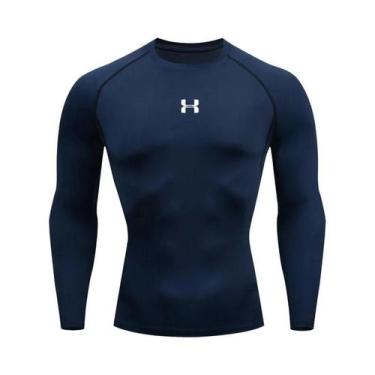 Imagem de Camiseta De Compressão Masculina De Manga Longa Para Corrida, Academia