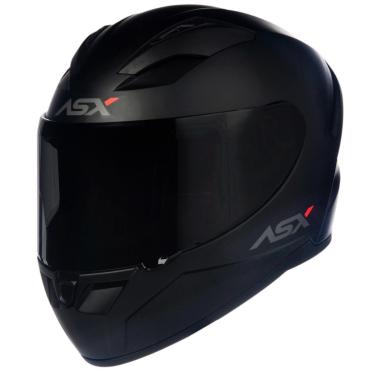 Imagem de Capacete Moto Asx City Solid Masculino Fechado Fosco-Unissex